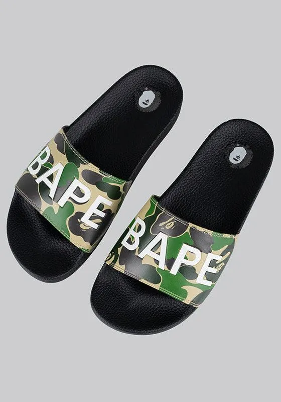 ABC Camo Slide Sandals - Green