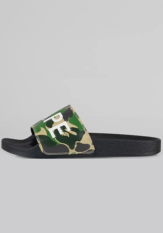ABC Camo Slide Sandals - Green