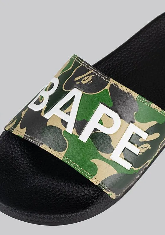 ABC Camo Slide Sandals - Green