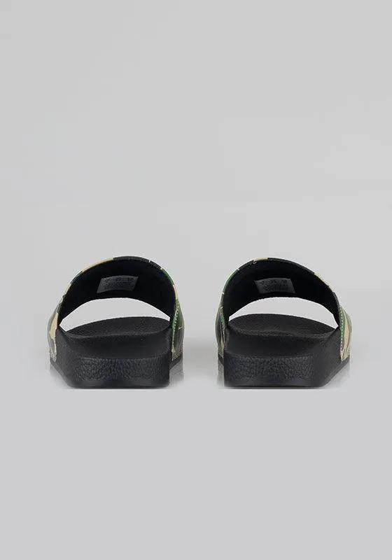ABC Camo Slide Sandals - Green