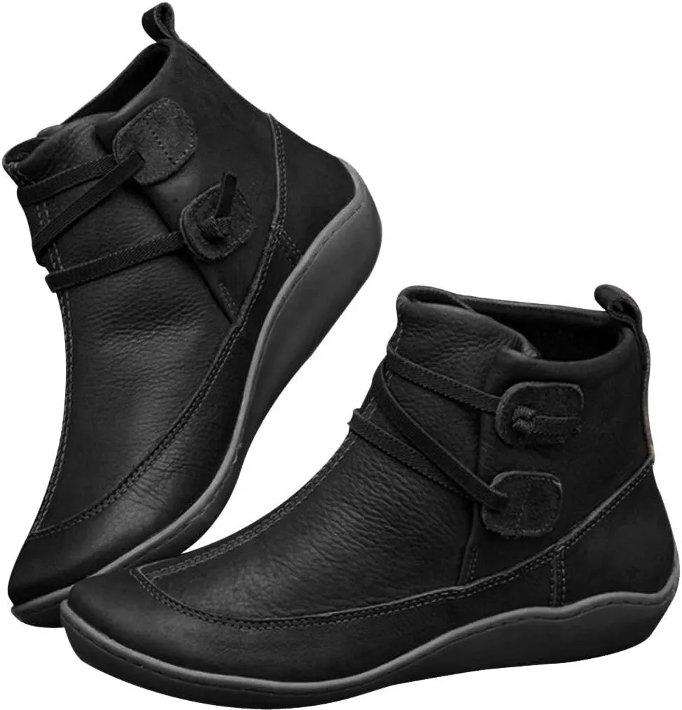 Ankle Boots for Women Platform Boots for Women Winter Comfortable Flat Sports Style Low Waterproof Women's Boots