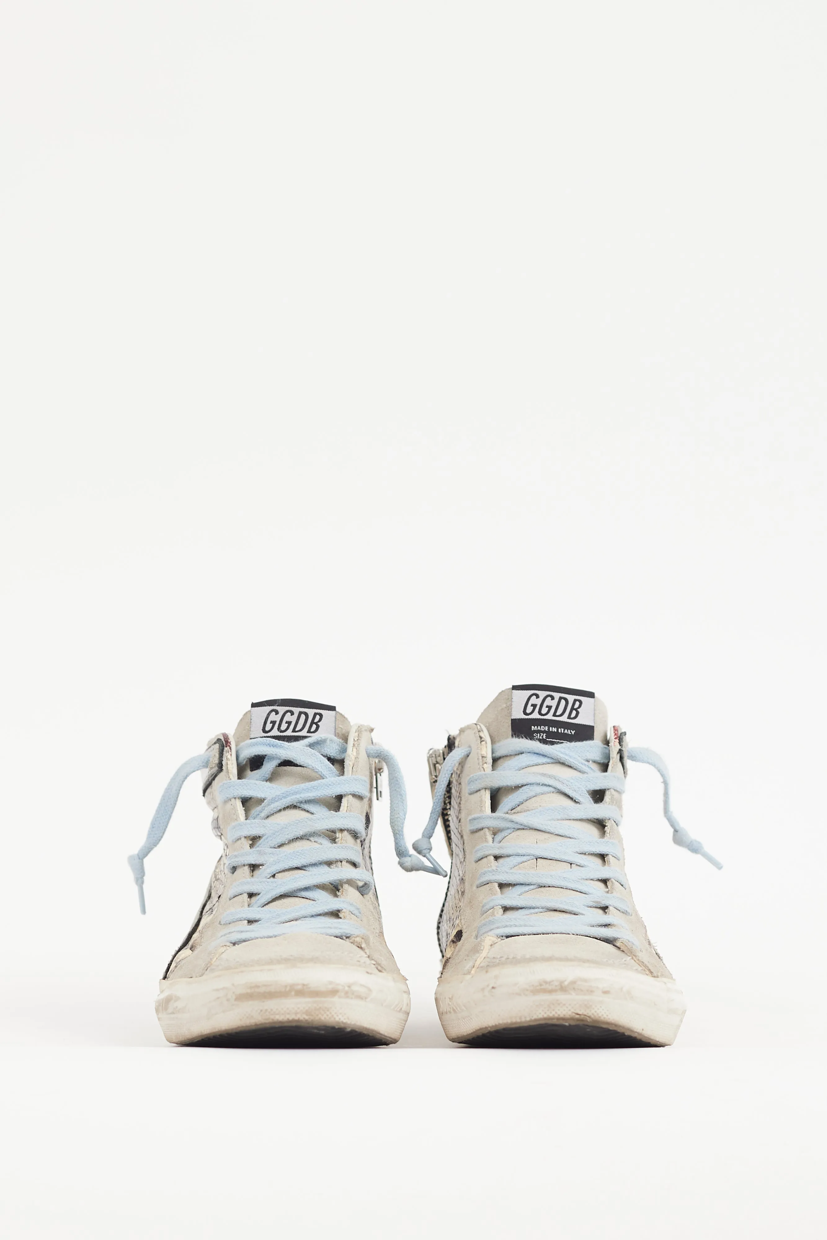 Beige & Multicolour Textured Slide Sneaker