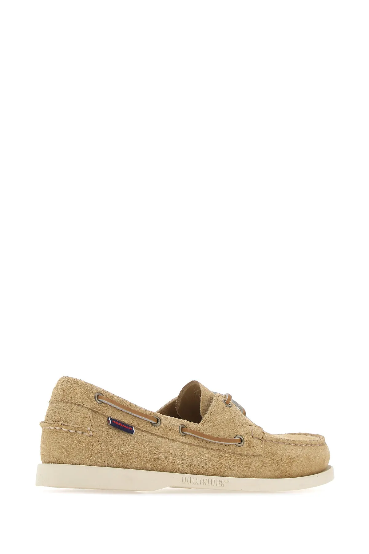 Beige suede Portland loafers