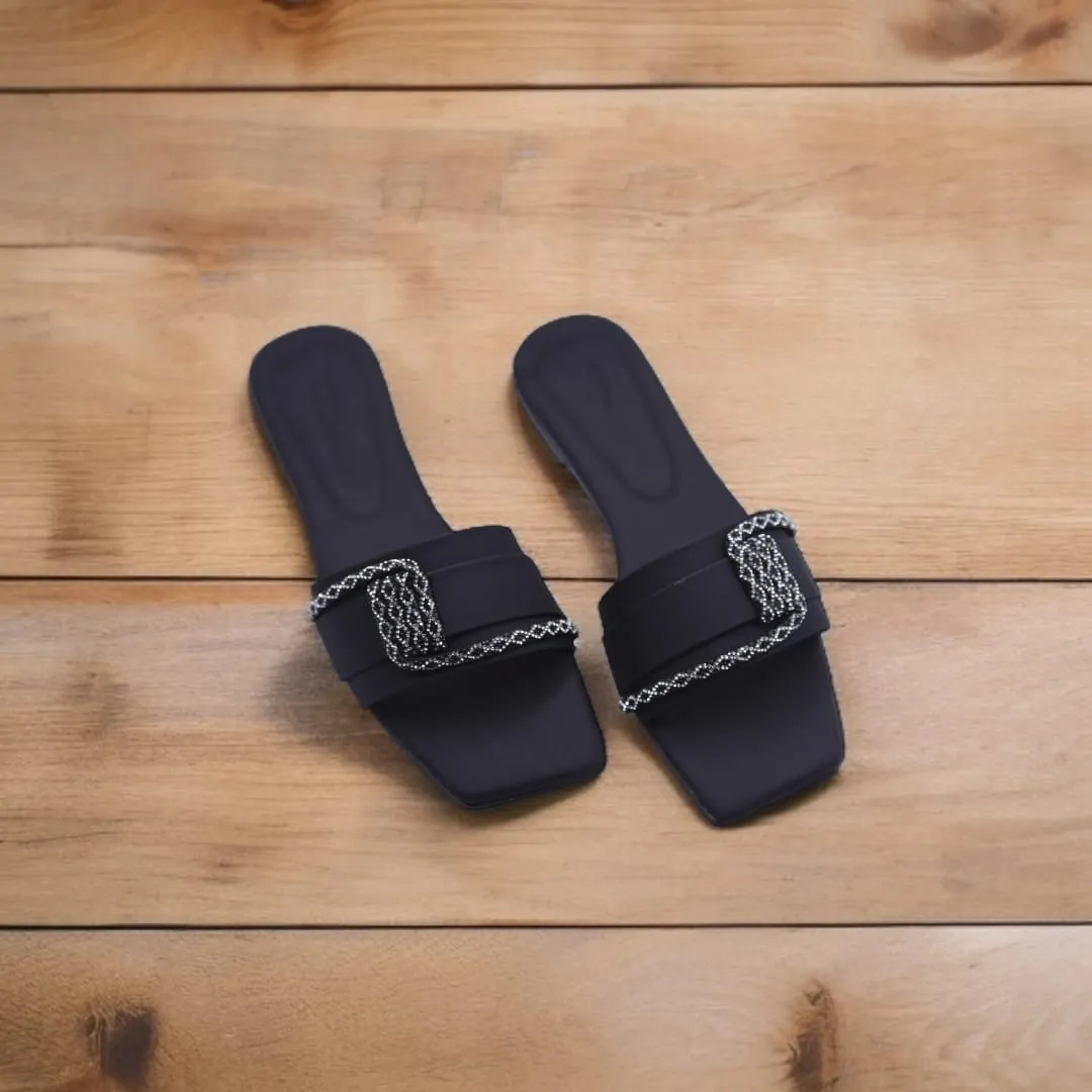 Chain Elegance Sandals