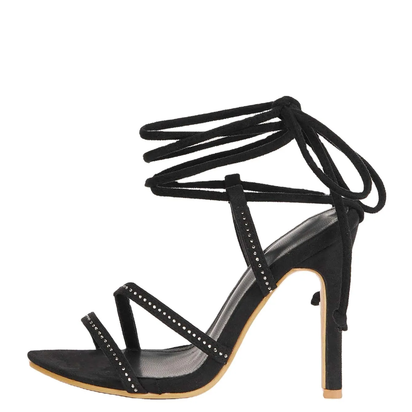 Diamond Laced Stiletto Sandals