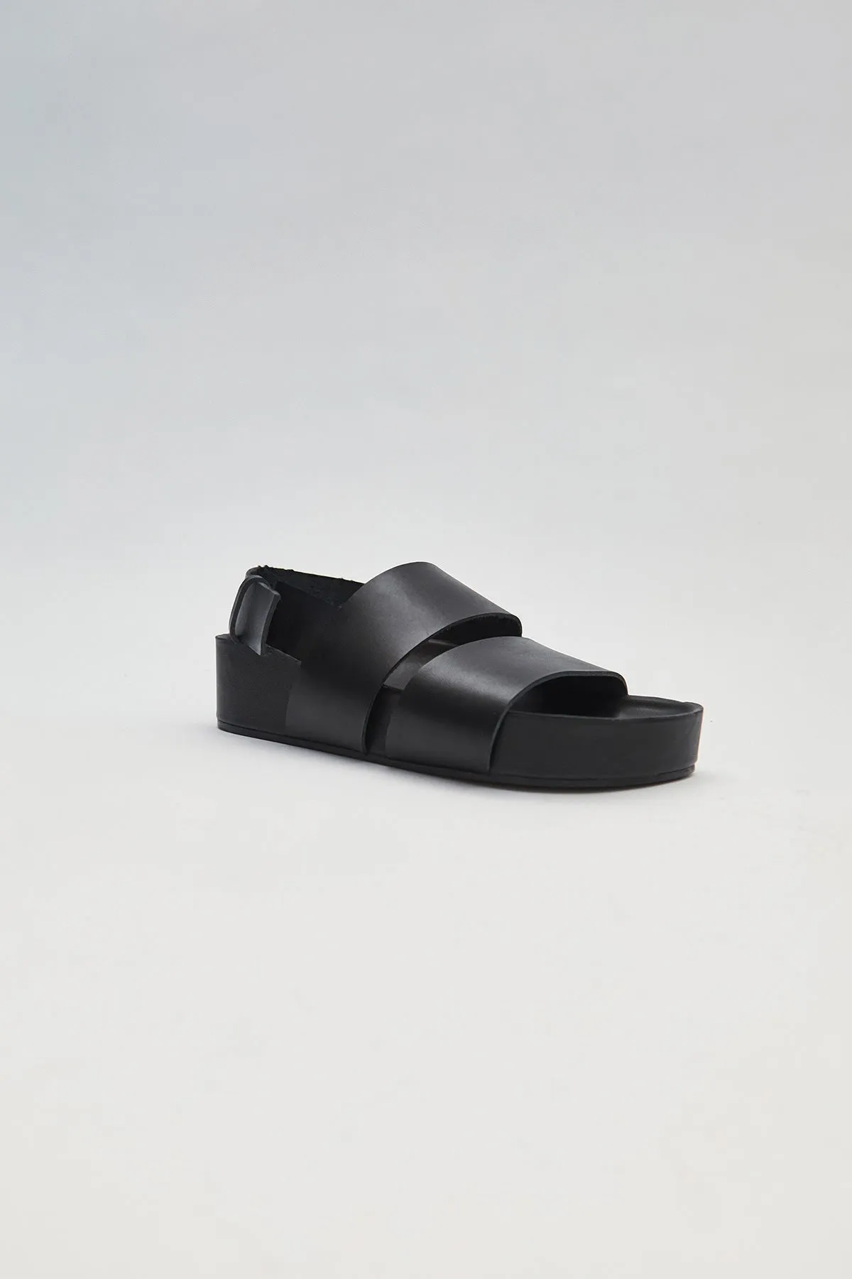 Double Strap Leather Sandal