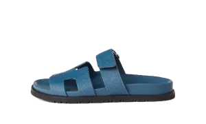 Hermes Chypre Sandals "Blue Leather"