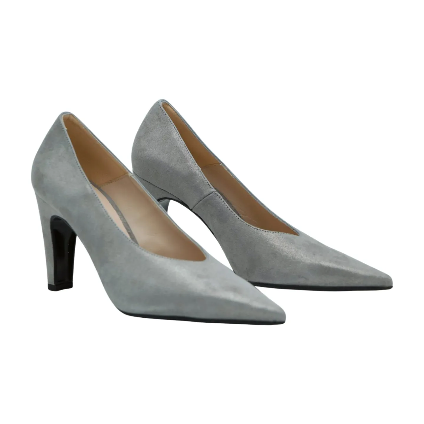 Marian Grey Print V-Cut Shoe