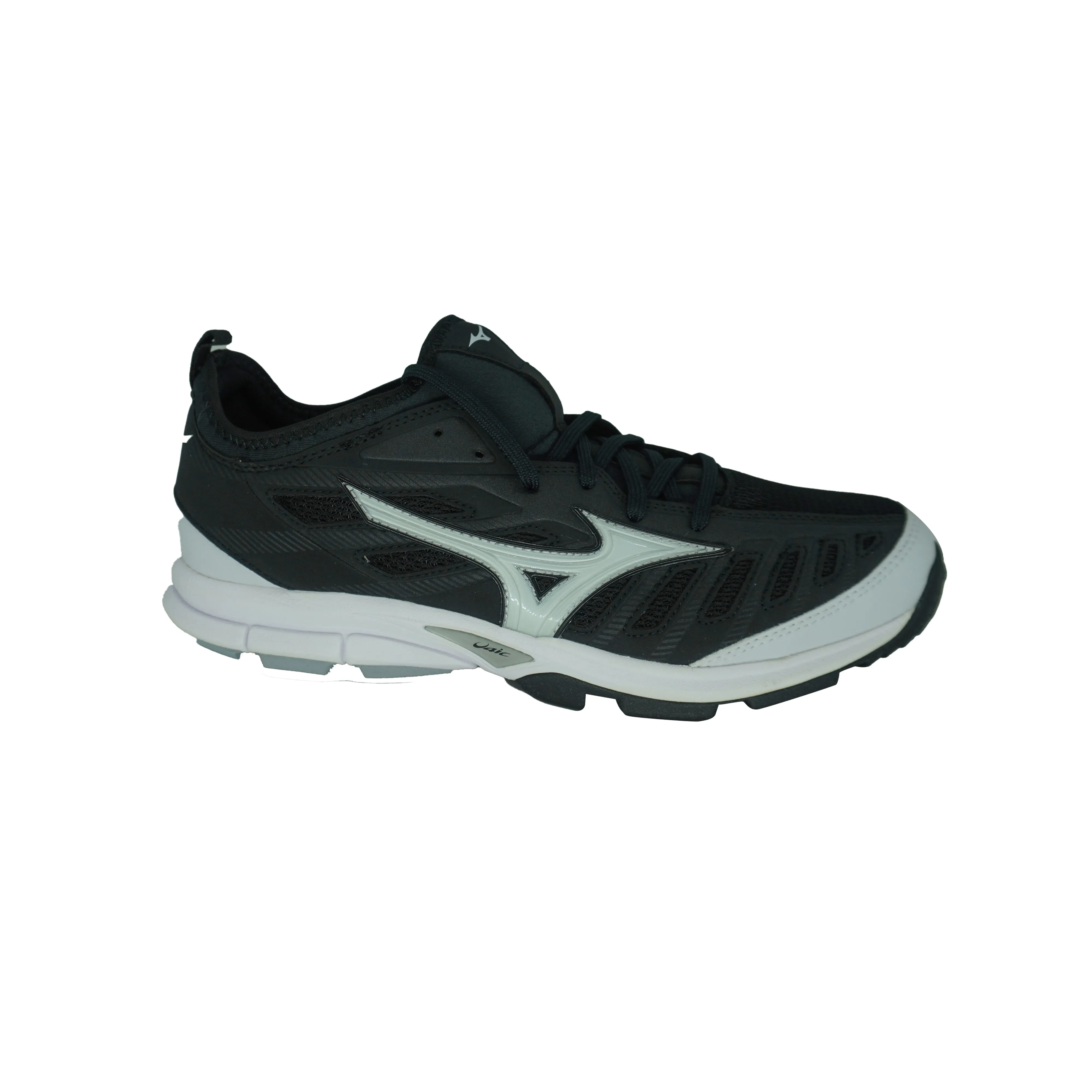 Mizuno Women's Players Trainer 2 Softball Turf Shoes Black White Size 10
