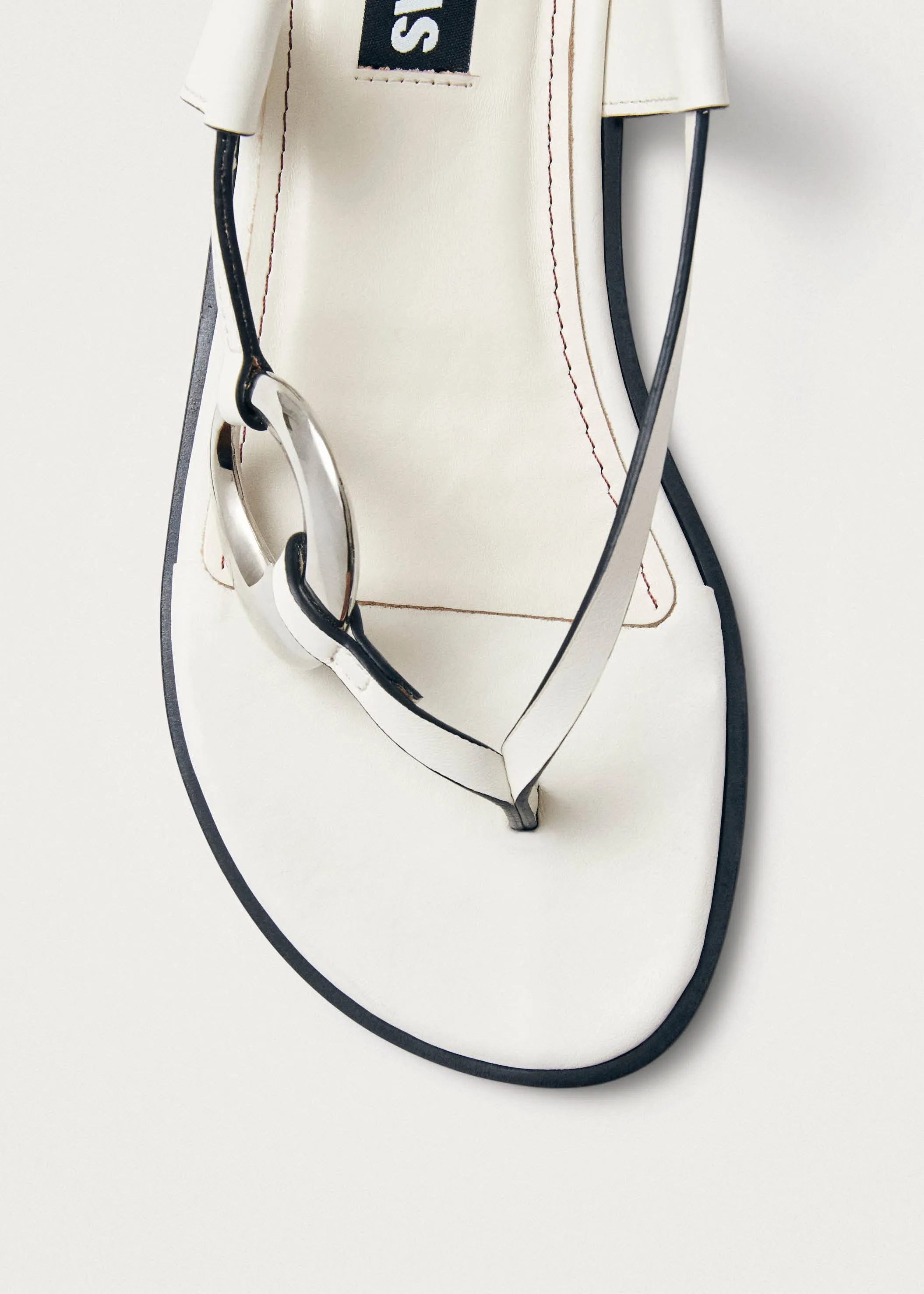 Morosia White Leather Sandals