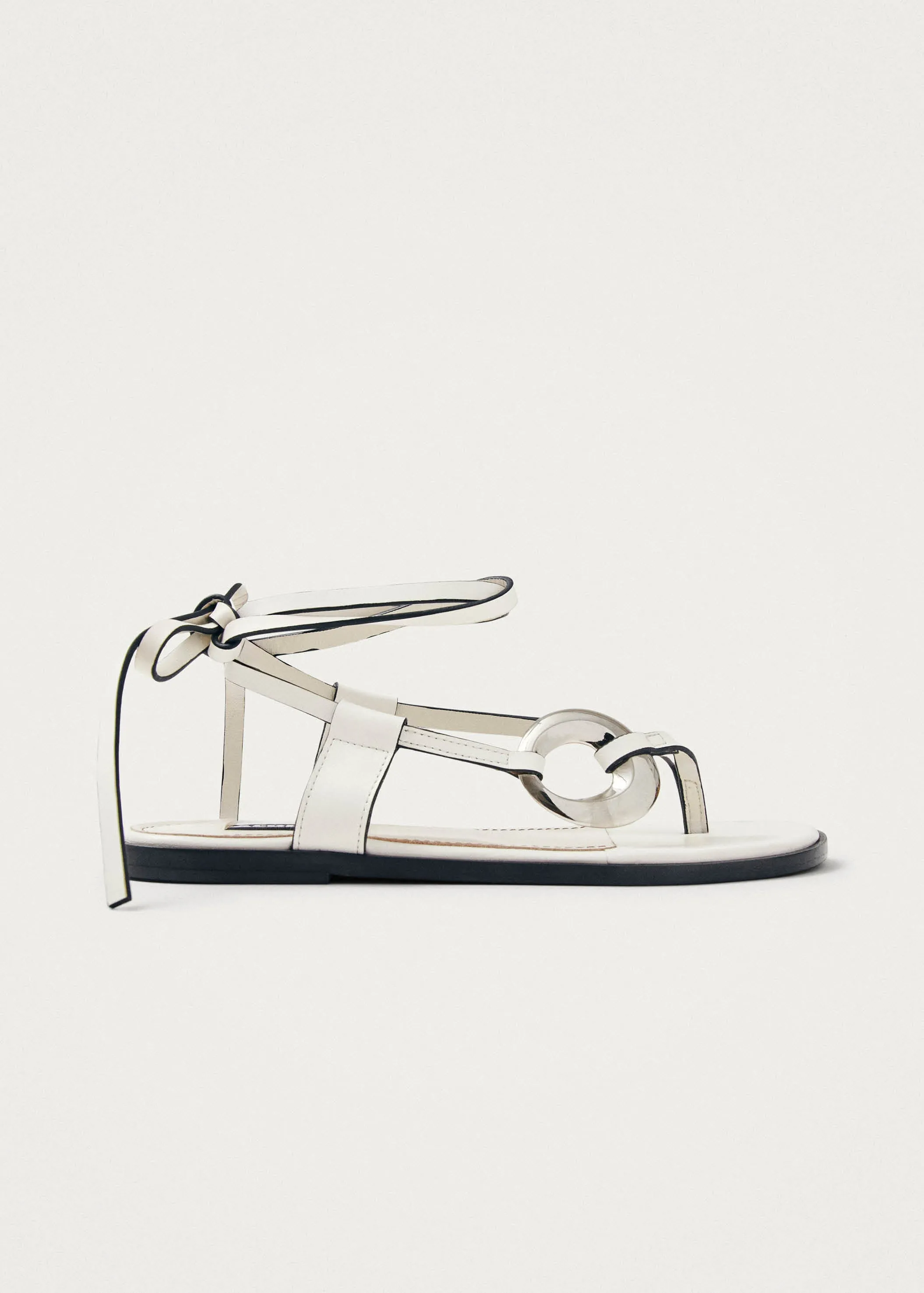 Morosia White Leather Sandals