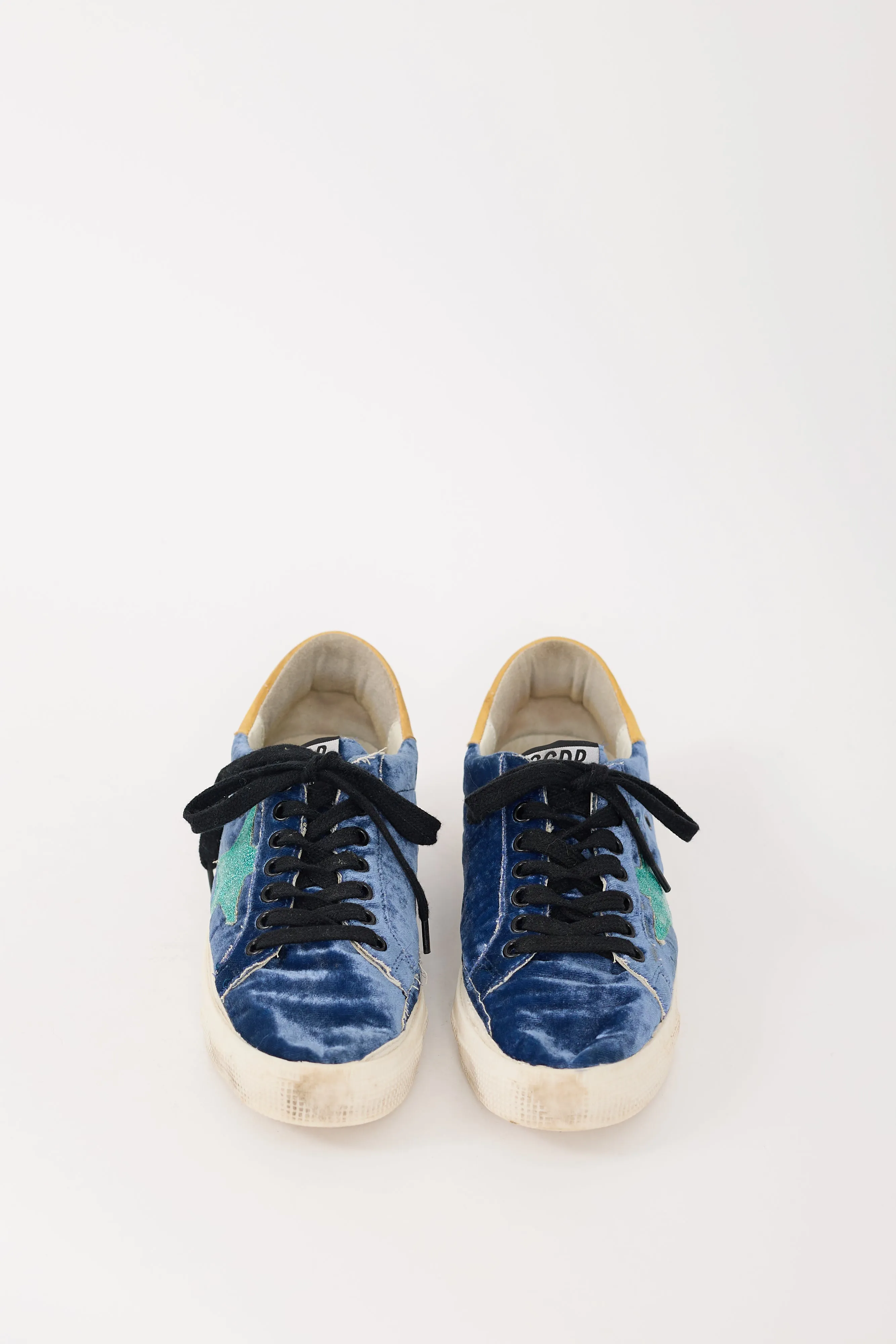 Navy & Multicolour Velvet May Sneaker