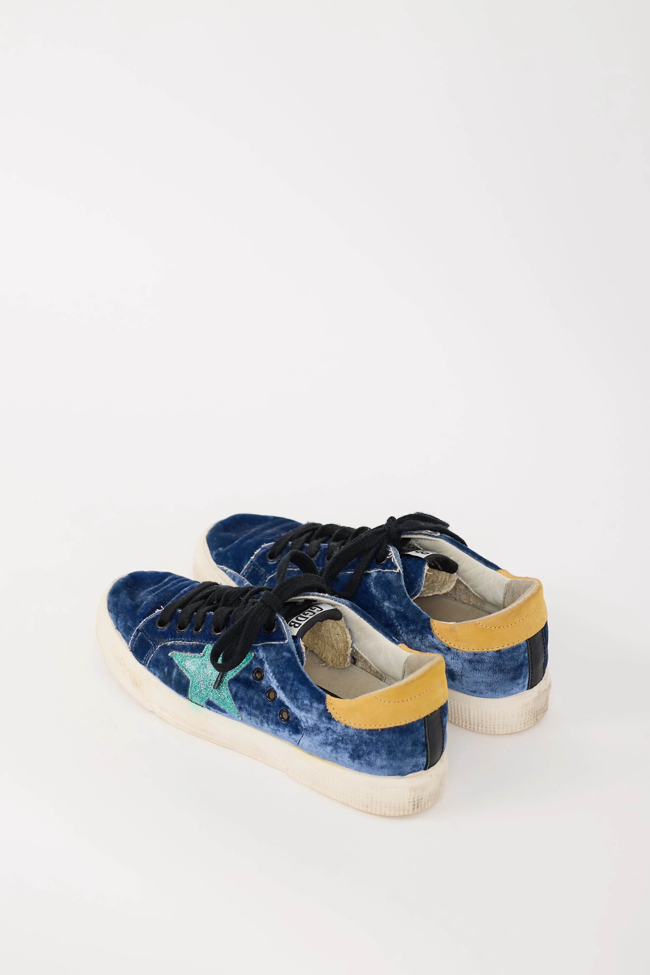 Navy & Multicolour Velvet May Sneaker