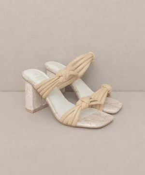 Oasis Society Raquel - Strappy Knot Heels Sandals