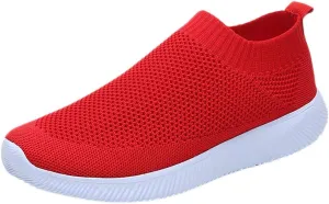 Orthopedic Casual Walking Shoes for Women Slip On Sneakers with Arch Support Comfortable Loafers Plantar Fasciitis Relief Foot Pain Diabetic