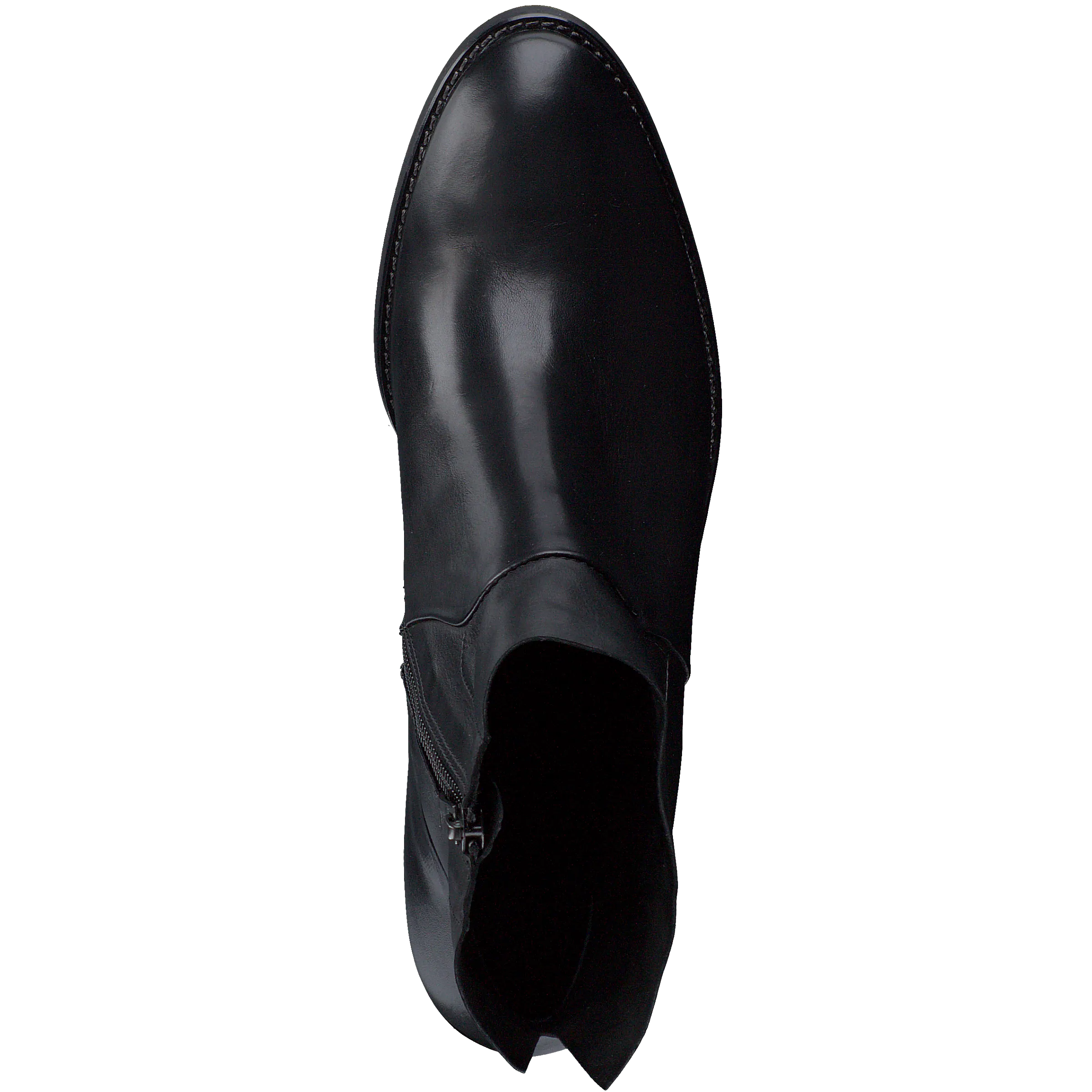 Paul Green Black Leather Ankle Boot 9025
