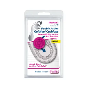 PEDIFIX VISCO-GEL DOUBLE ACTION GEL HEEL CUSHION LADIES