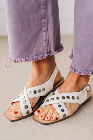 Sailey Studded Criss Cross Sandals