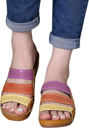 Sandals Women Comfortable, Womens Comfy Orthotic Sandals Comfortable Orthopedic Sandals Arch Support Slide Sandals
