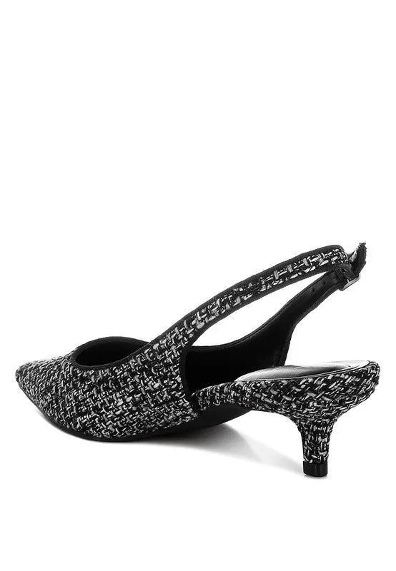 Simple Sophistication Kitten Heel Slingback