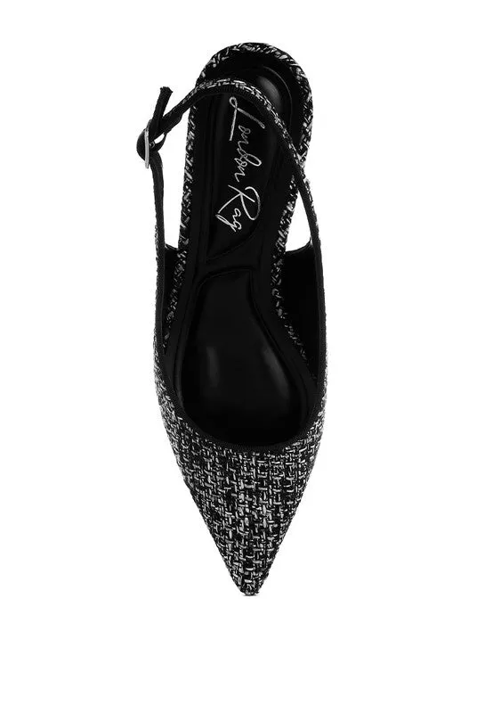 Simple Sophistication Kitten Heel Slingback
