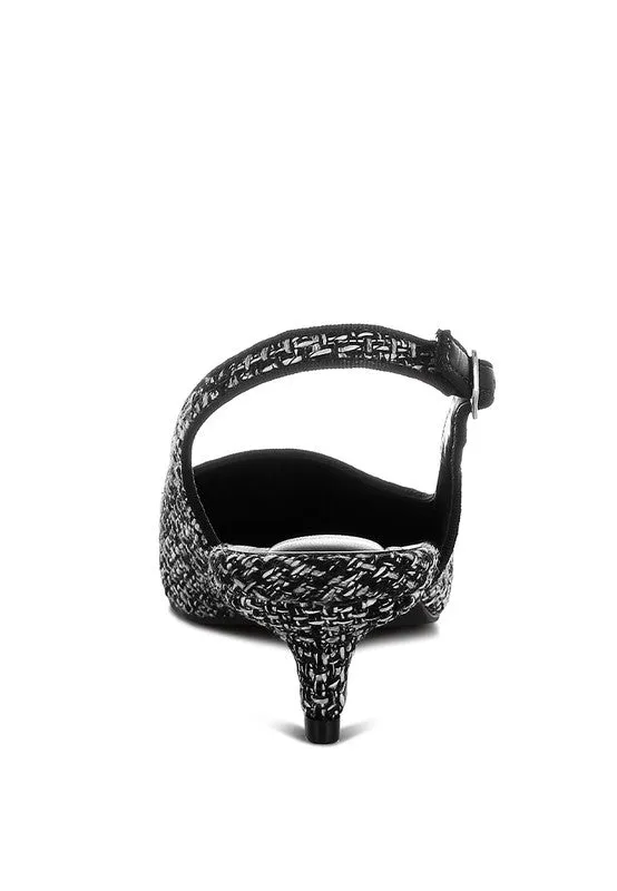 Simple Sophistication Kitten Heel Slingback