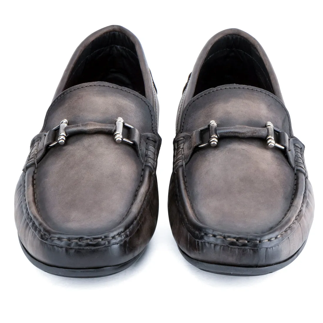 Steel Grey Patina Loafers