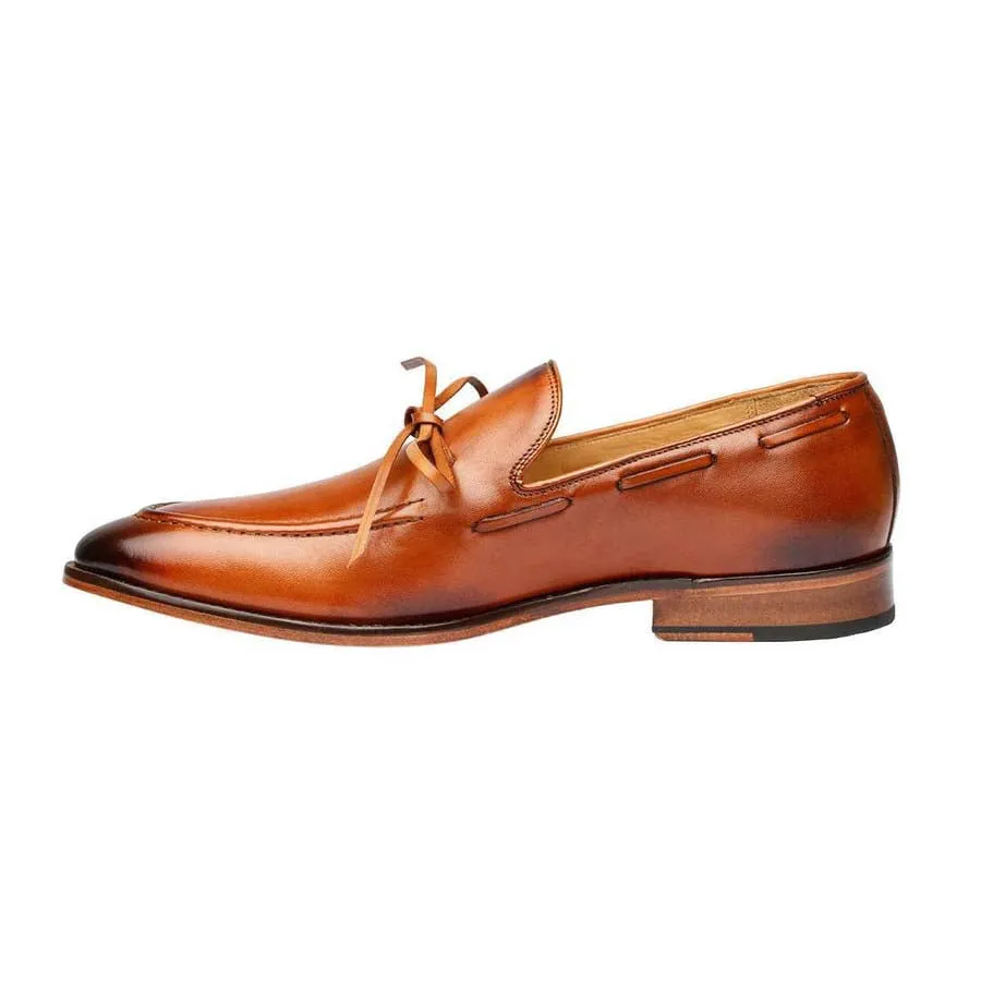Tan Knot Loafers