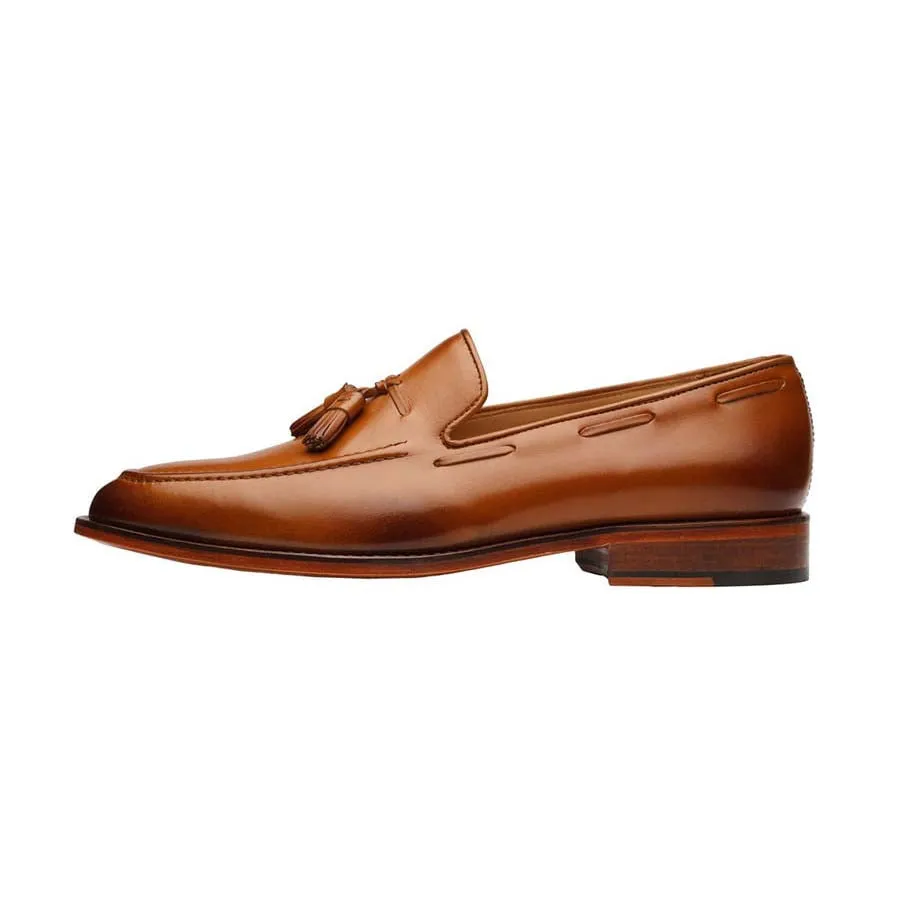 Tan Tassel Loafers