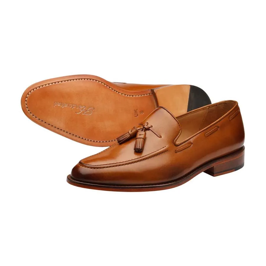 Tan Tassel Loafers