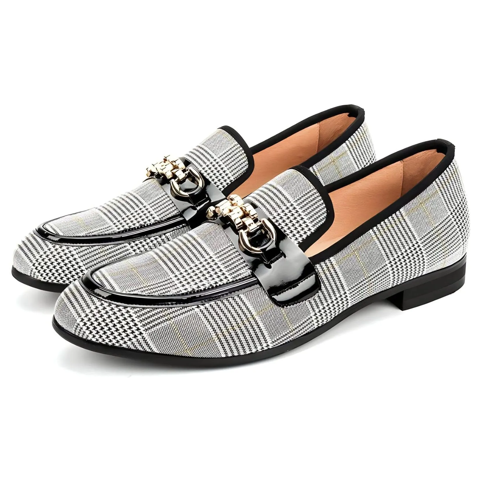The Fabian Plaid Penny Loafers