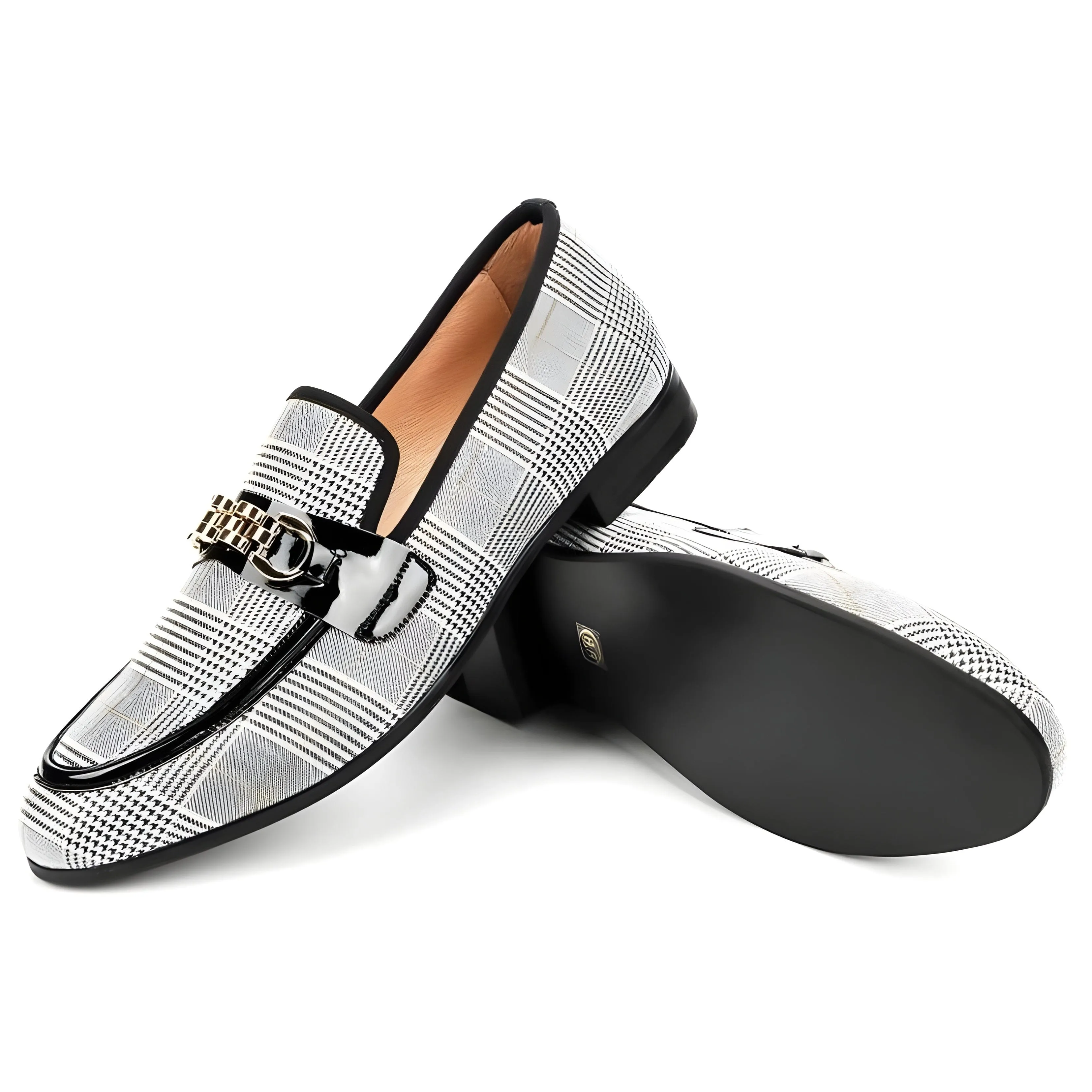 The Fabian Plaid Penny Loafers