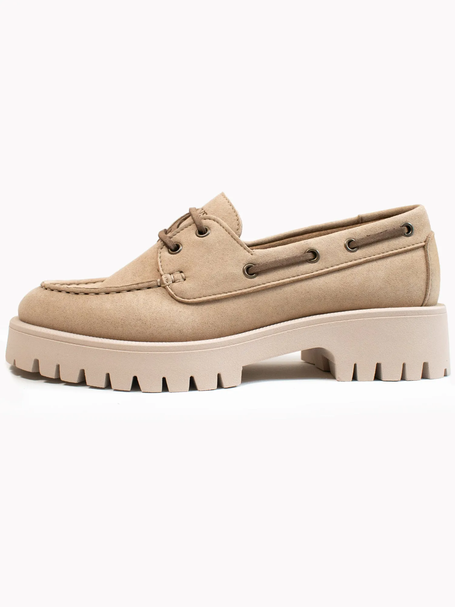 Track Sole Vegan Wildleder Loafers