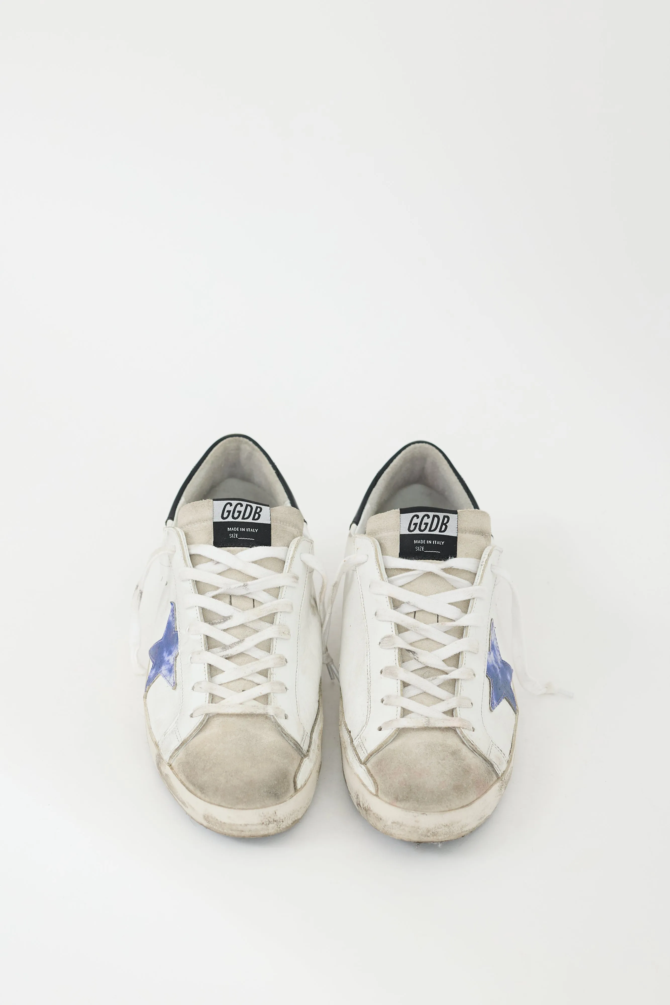White & Multicolour Leather Superstar Sneaker