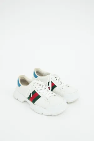 White Leather Nathan Chunky Sneaker