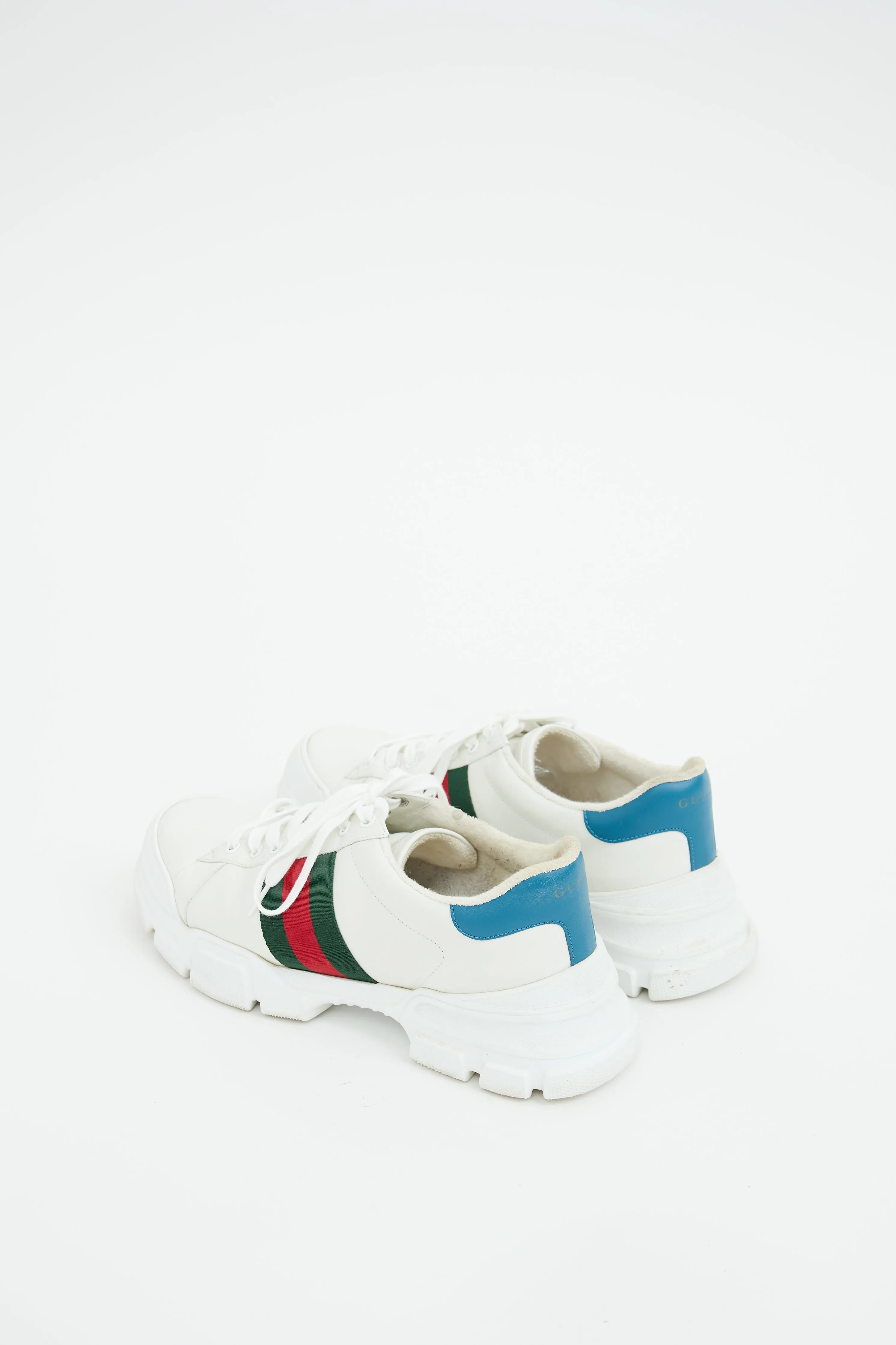 White Leather Nathan Chunky Sneaker