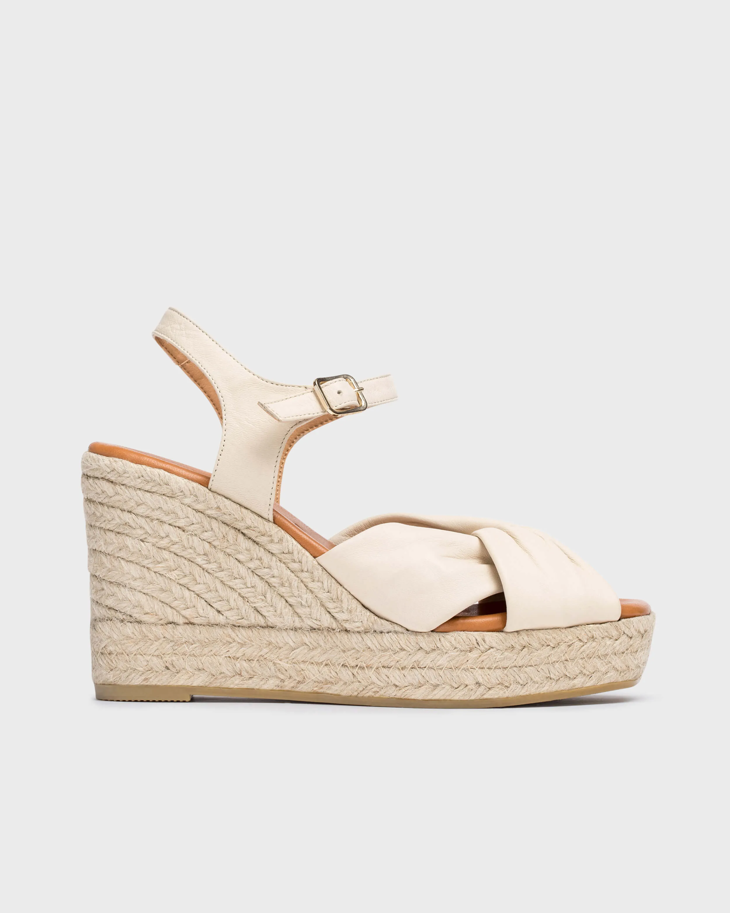 Wonders Cream Wedge Espadrille|YHSO522BGE