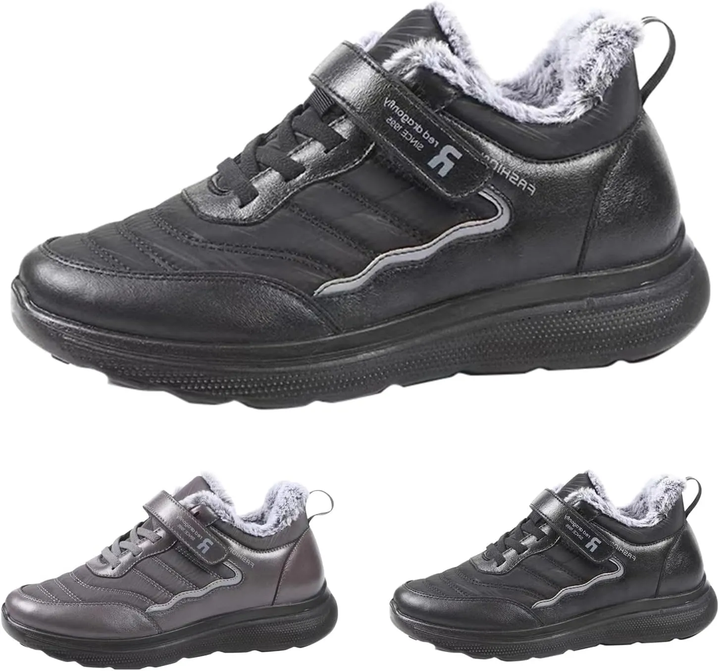 Work Boots for Men Steel Toe Hiking Sneakers with Warm Fur Lining Womens Workout Shoes Non Steel Toe Lightweight Outdoor Botas Mid Ankle Work Casual Hike Grounded Footwear